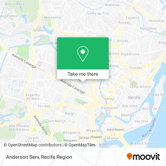 Anderson Serv map