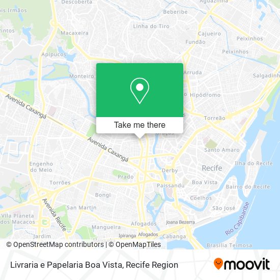 Mapa Livraria e Papelaria Boa Vista