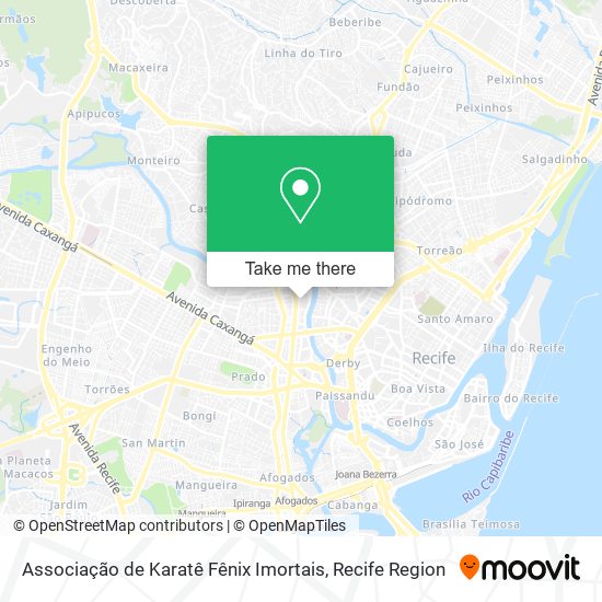 Mapa Associação de Karatê Fênix Imortais