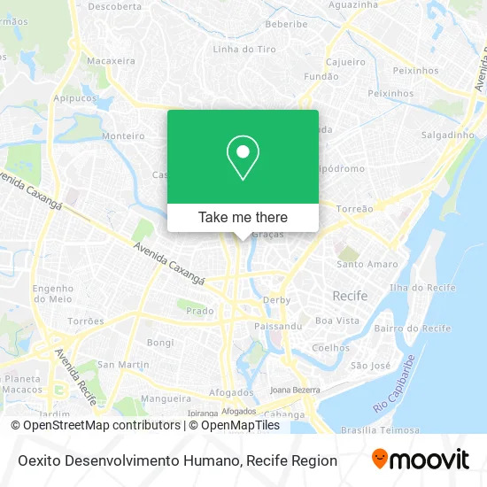 Oexito Desenvolvimento Humano map