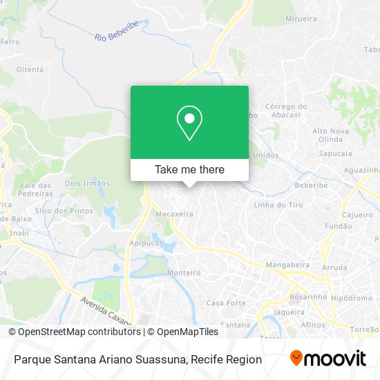 Parque Santana Ariano Suassuna map