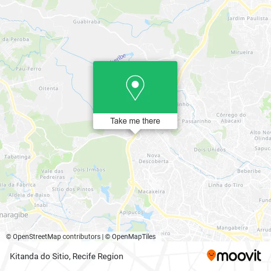 Kitanda do Sitio map