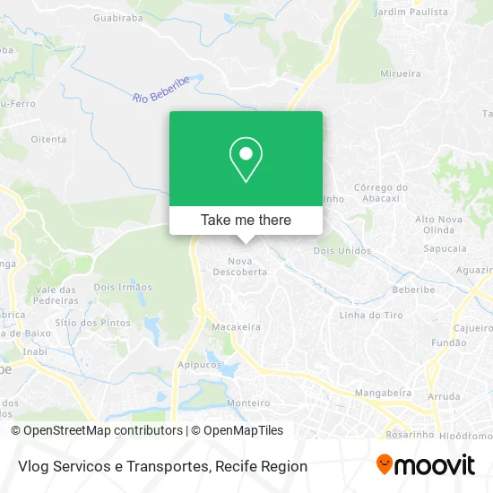 Vlog Servicos e Transportes map