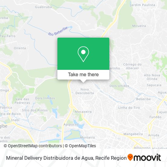 Mineral Delivery Distribuidora de Agua map