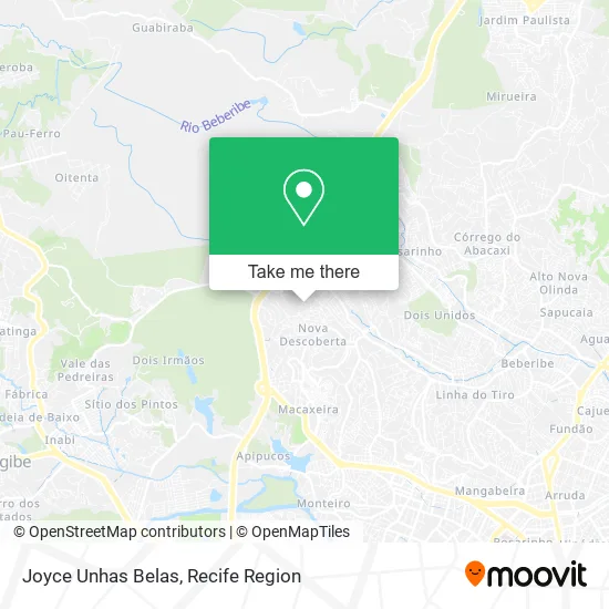 Joyce Unhas Belas map