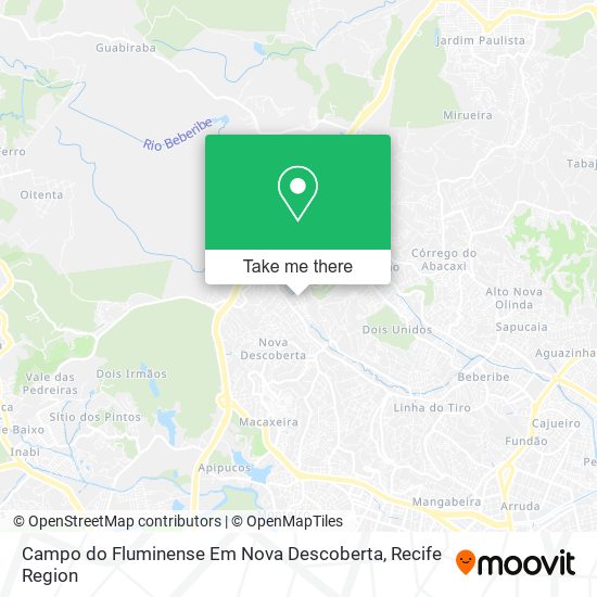 Campo do Fluminense Em Nova Descoberta map