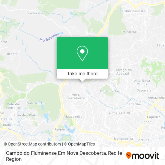 Campo do Fluminense Em Nova Descoberta map