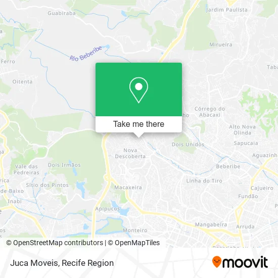 Juca Moveis map