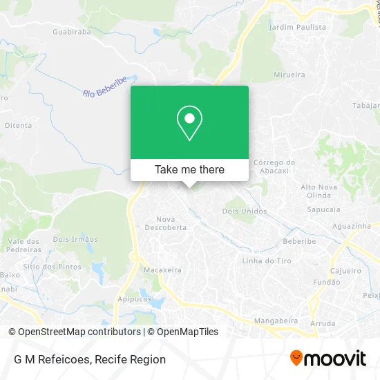 G M Refeicoes map