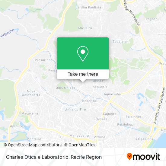 Charles Otica e Laboratorio map