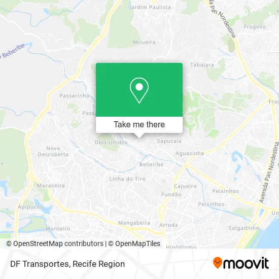 DF Transportes map