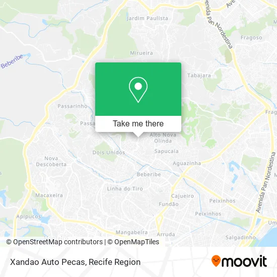 Xandao Auto Pecas map