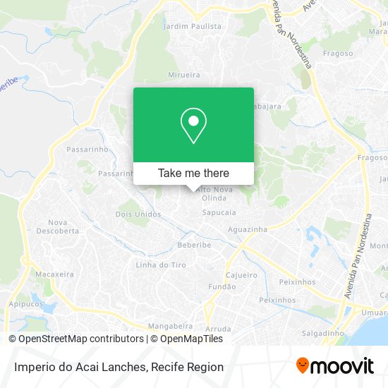 Imperio do Acai Lanches map