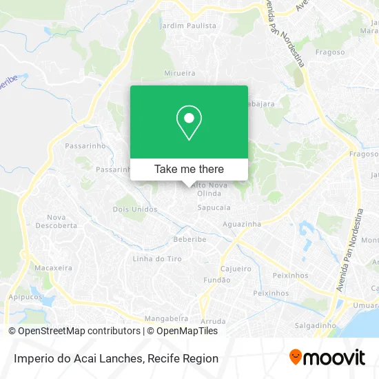 Imperio do Acai Lanches map