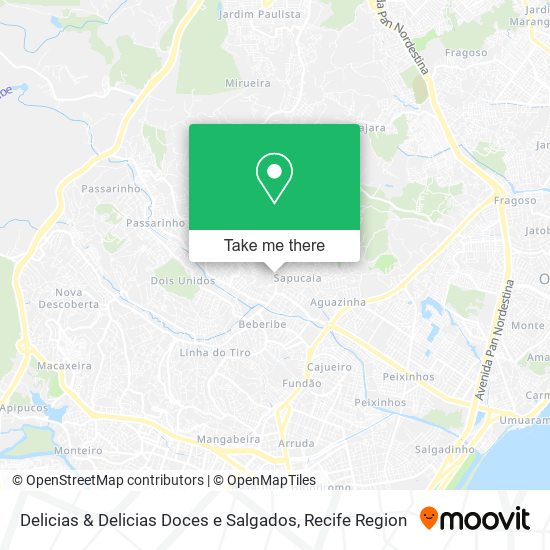 Delicias & Delicias Doces e Salgados map