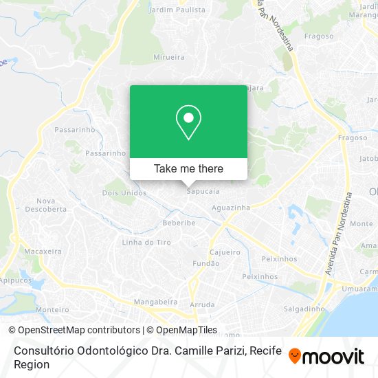 Mapa Consultório Odontológico Dra. Camille Parizi