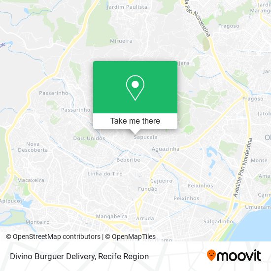 Divino Burguer Delivery map