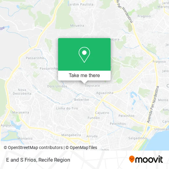 E and S Frios map