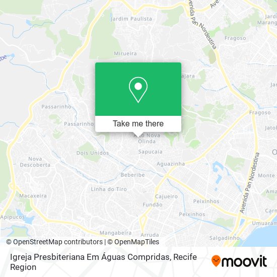 Igreja Presbiteriana Em Águas Compridas map