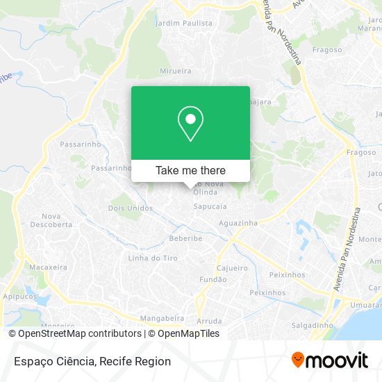Espaço Ciência map
