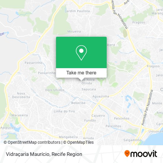 Vidraçaria Maurício map
