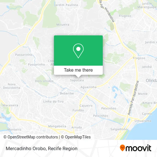 Mercadinho Orobo map