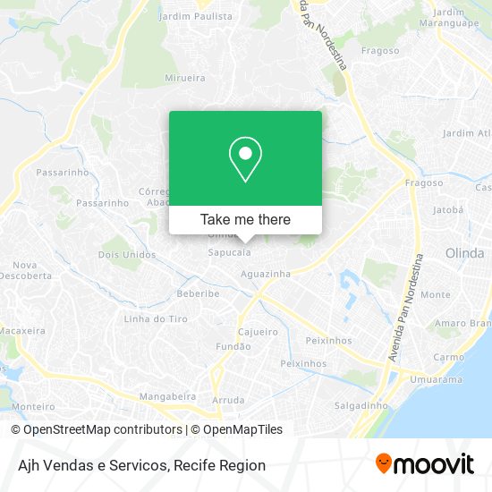 Ajh Vendas e Servicos map