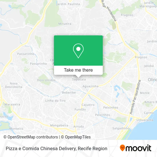 Pizza e Comida Chinesa Delivery map