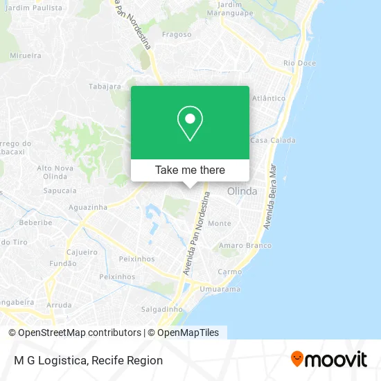 M G Logistica map