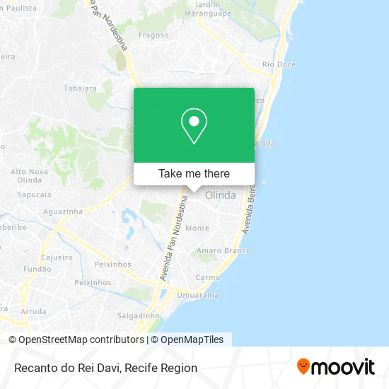 Recanto do Rei Davi map