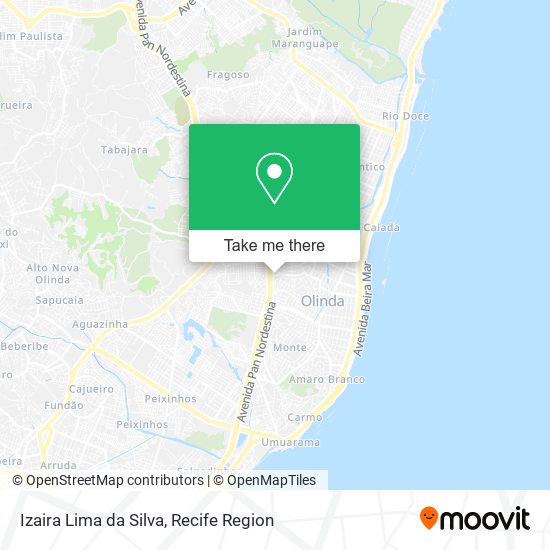 Izaira Lima da Silva map