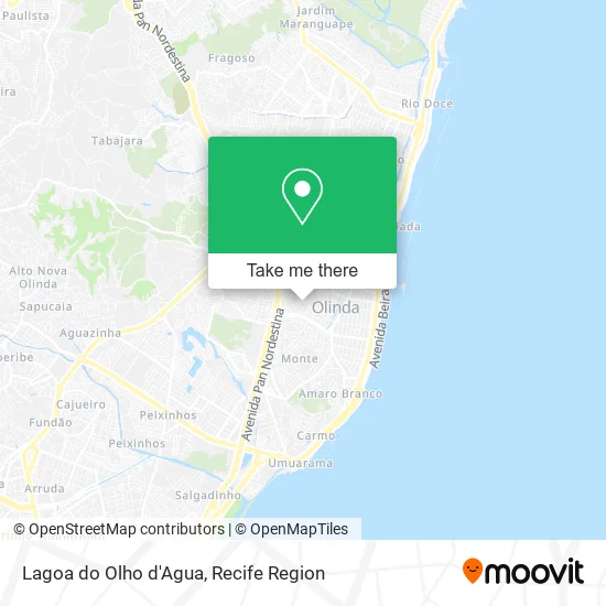 Lagoa do Olho d'Agua map