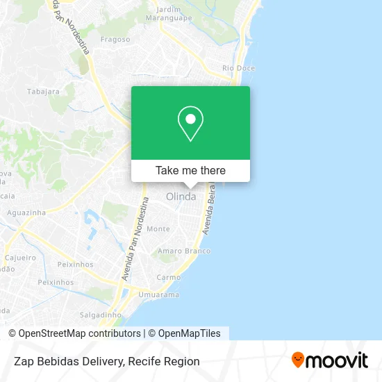 Zap Bebidas Delivery map