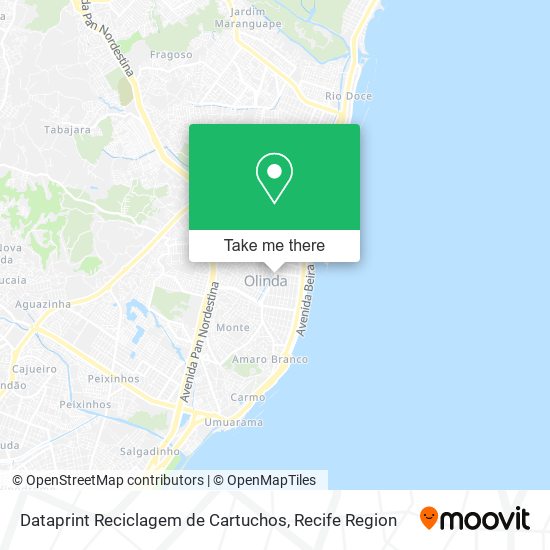 Dataprint Reciclagem de Cartuchos map
