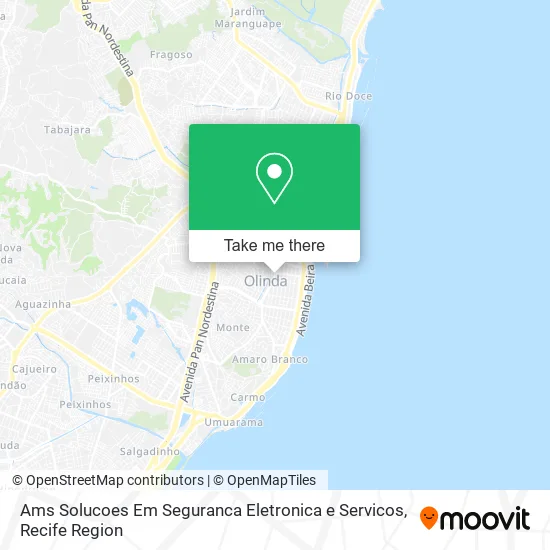 Ams Solucoes Em Seguranca Eletronica e Servicos map