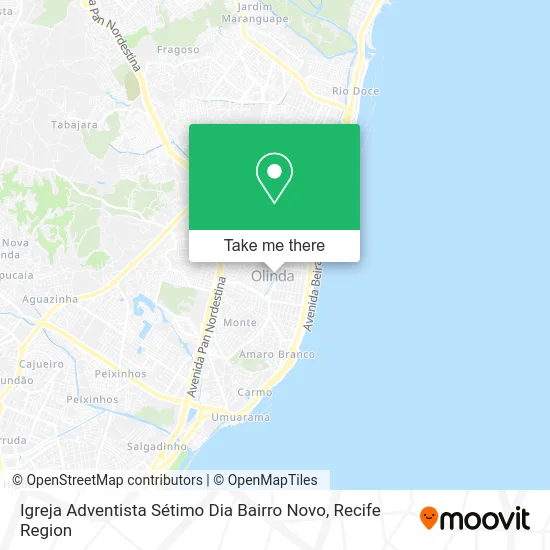 Igreja Adventista Sétimo Dia Bairro Novo map