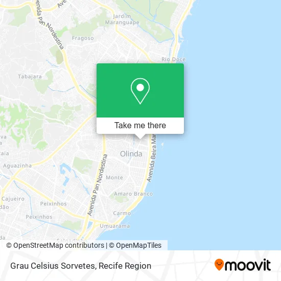 Grau Celsius Sorvetes map