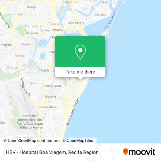 HBV - Hospital Boa Viagem map