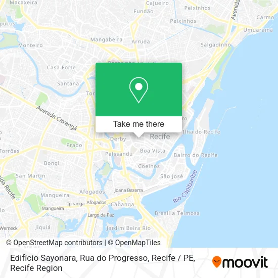 Edifício Sayonara, Rua do Progresso, Recife / PE map