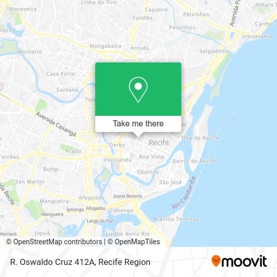 R. Oswaldo Cruz 412A map