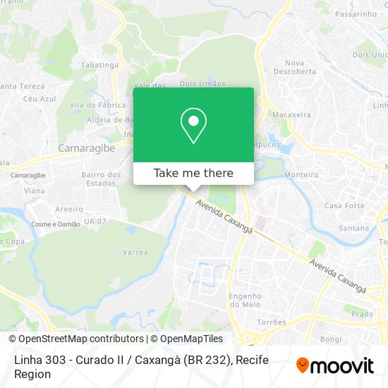 Linha 303 - Curado II / Caxangà (BR 232) map