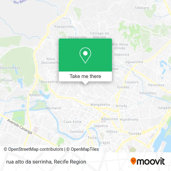 rua alto da serrinha map