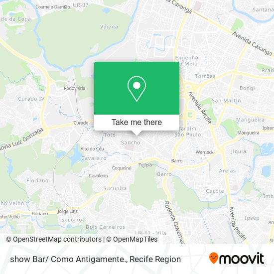 show Bar/ Como Antigamente. map