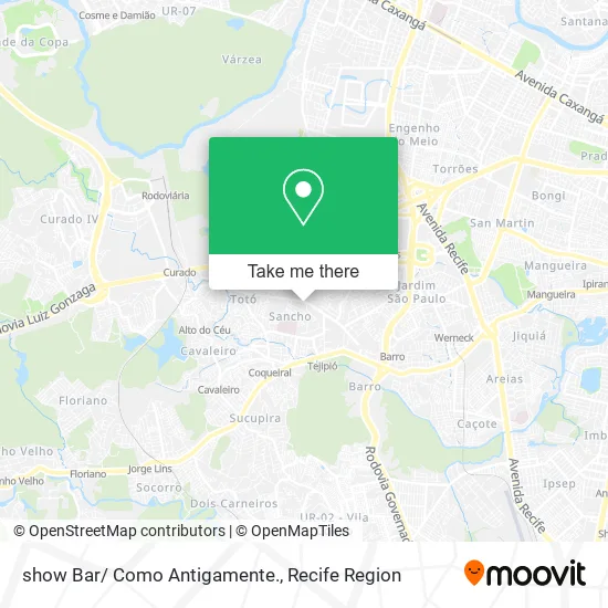 show Bar/ Como Antigamente. map