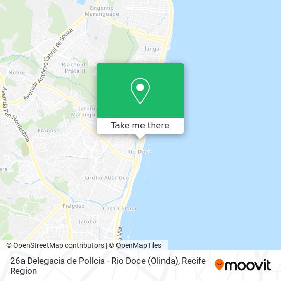 26a Delegacia de Polícia - Rio Doce (Olinda) map