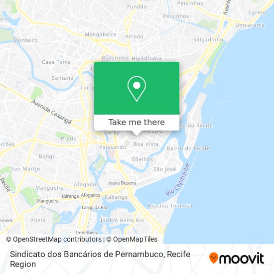 Sindicato dos Bancários de Pernambuco map
