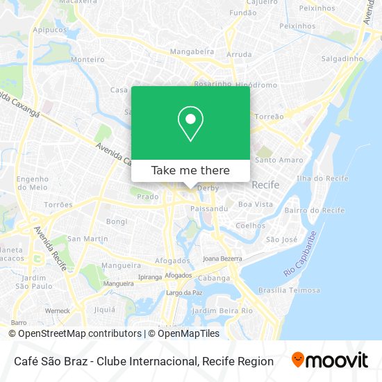 Mapa Café São Braz - Clube Internacional