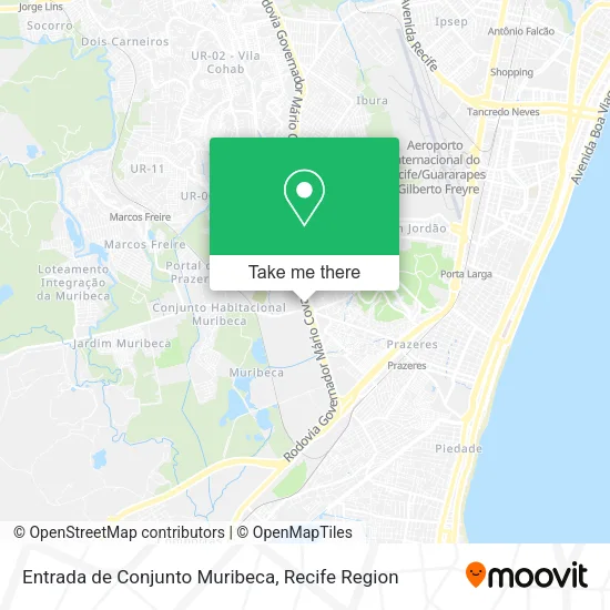 Entrada de Conjunto Muribeca map