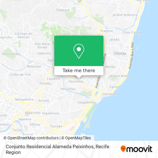 Conjunto Residencial Alameda Peixinhos map