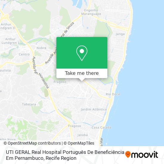 UTI GERAL Real Hospital Português De Beneficiência Em Pernambuco map